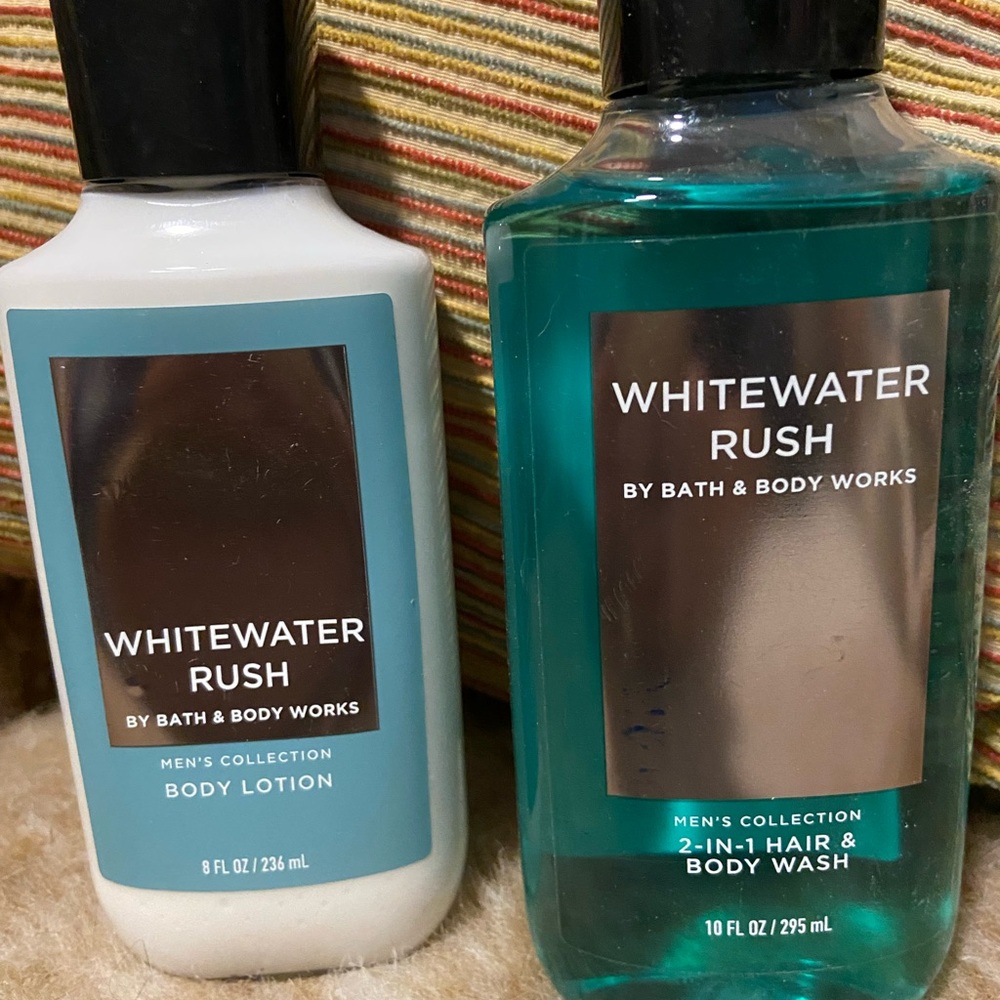 Bath & Body Works Whitewater Rush Body Lotion and 2-in-1 Hair & Body Wash